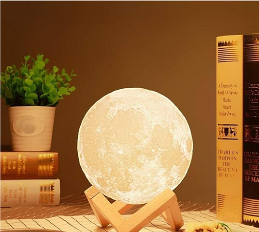 LunarSphere 3D Moon Light Lamp with 7  Changing colours