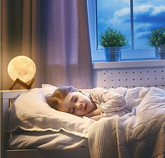 LunarSphere 3D Moon Light Lamp with 7  Changing colours